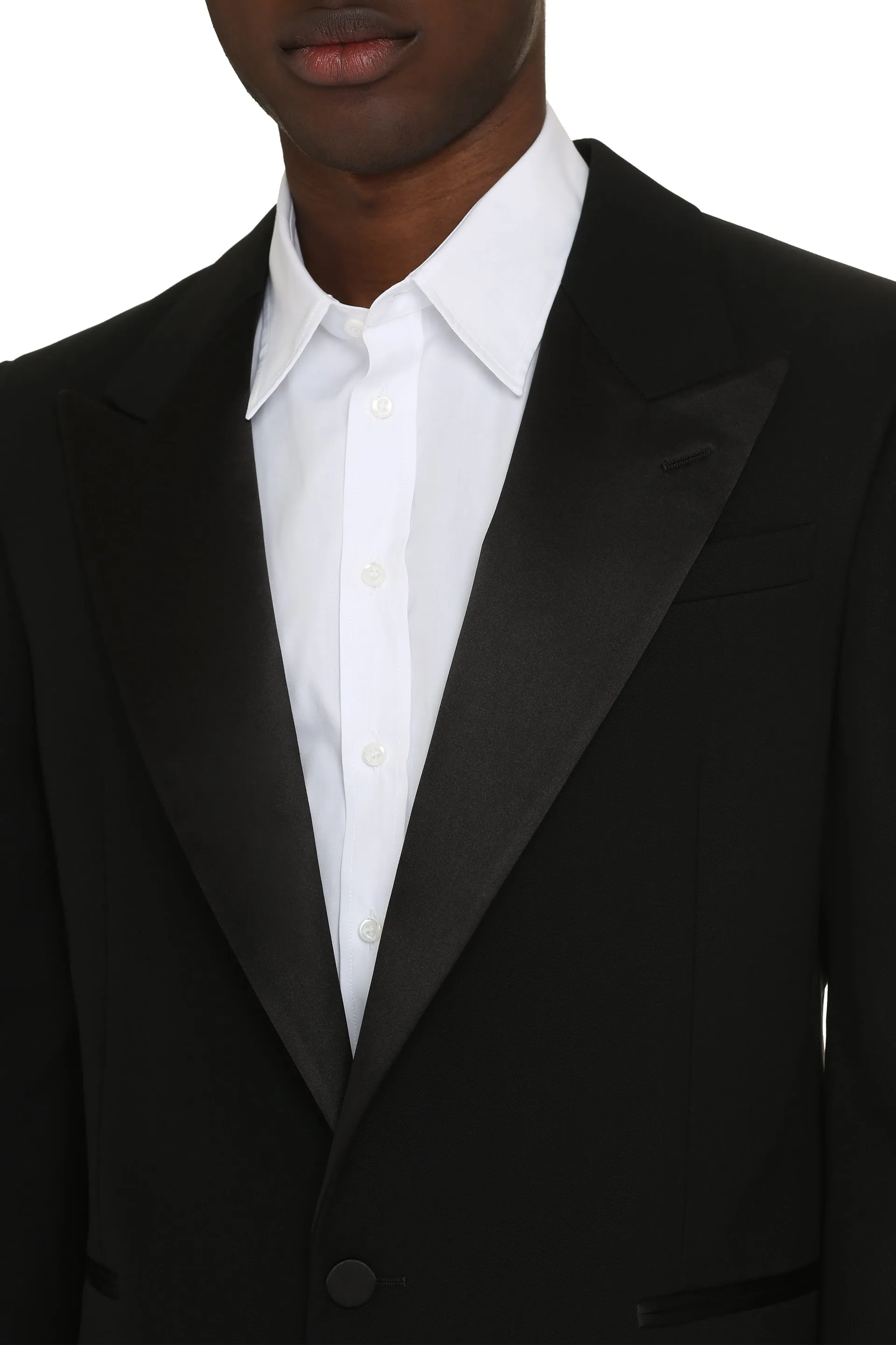 Single-breasted one button jacket