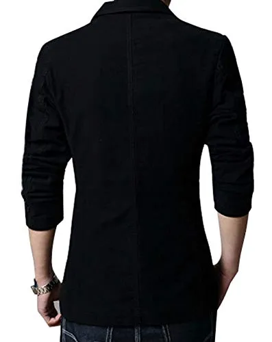 Slim Fit Cotton Blazer for Men
