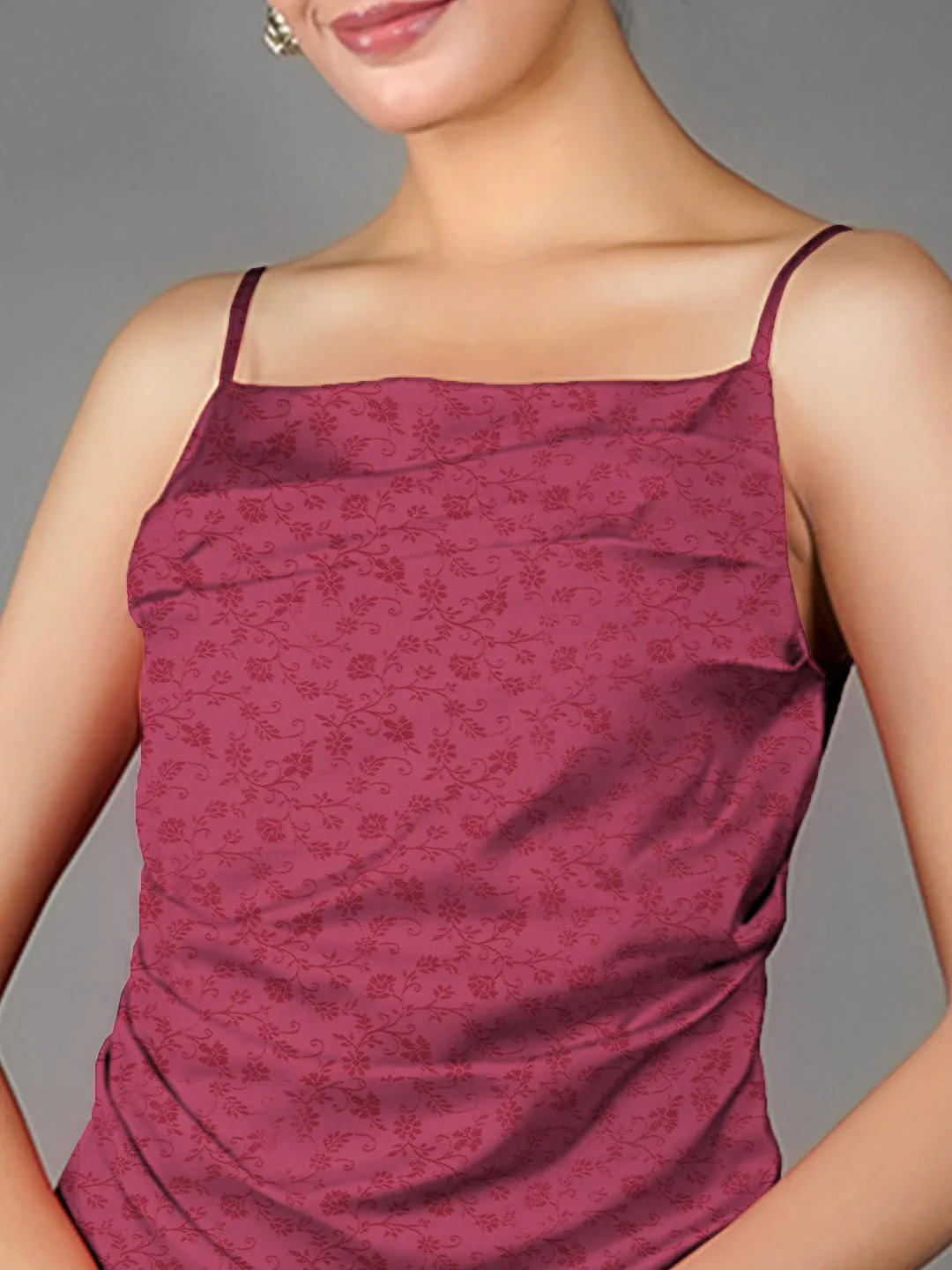 Solid Knee-Length Dress