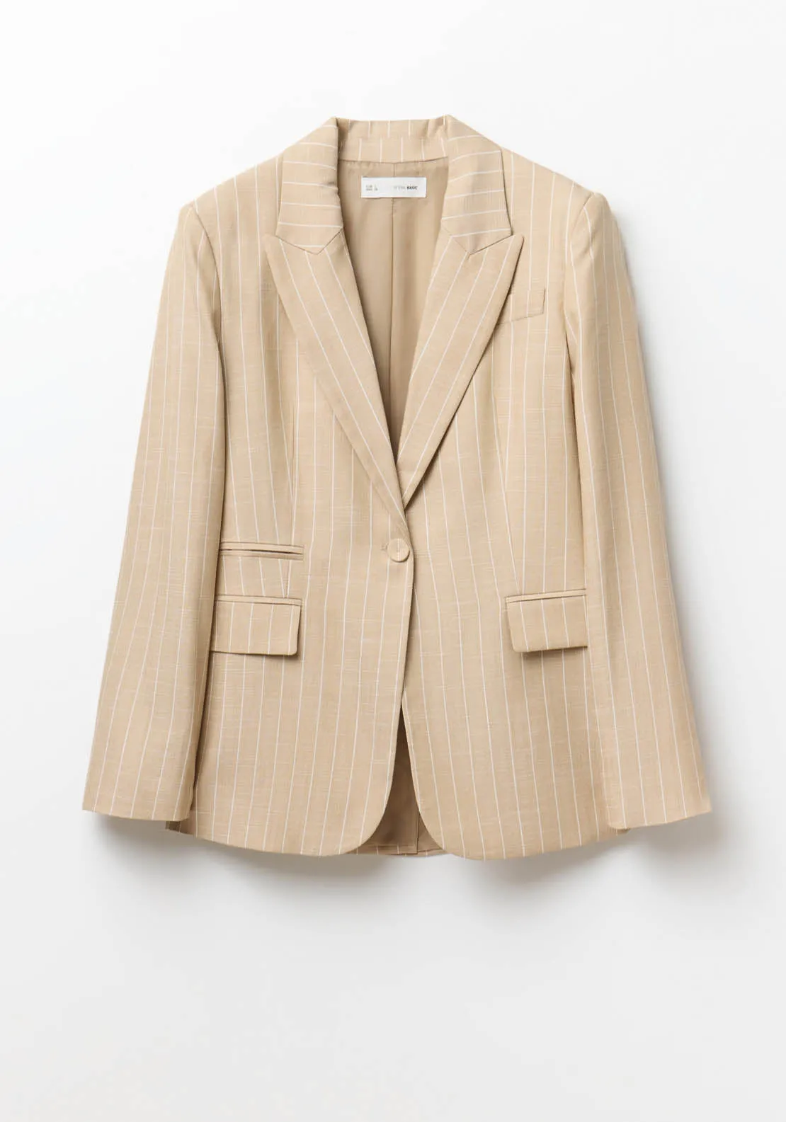 Stripes Jacket - Camel