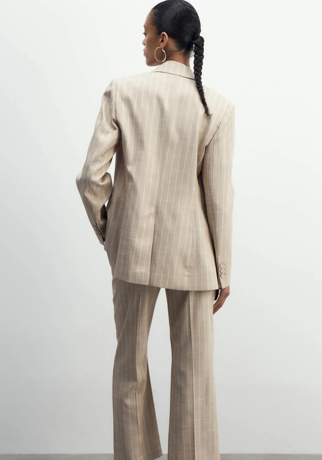 Stripes Jacket - Camel