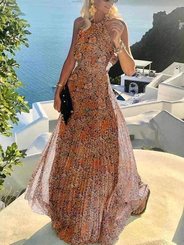 Stunncal Polka Dot Pleated Dress