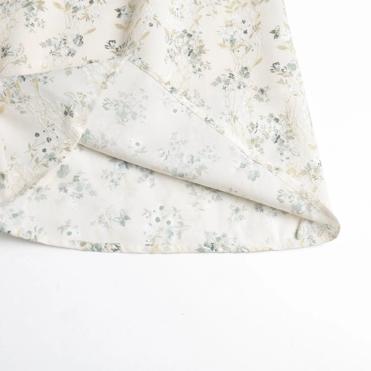 Stylish Mid-Length Long Sleeve Floral Tea Dress
