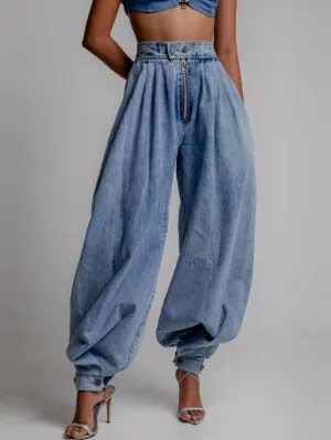 Summer Breeze Paperbag Waist Jeans - Perfect for Casual Days