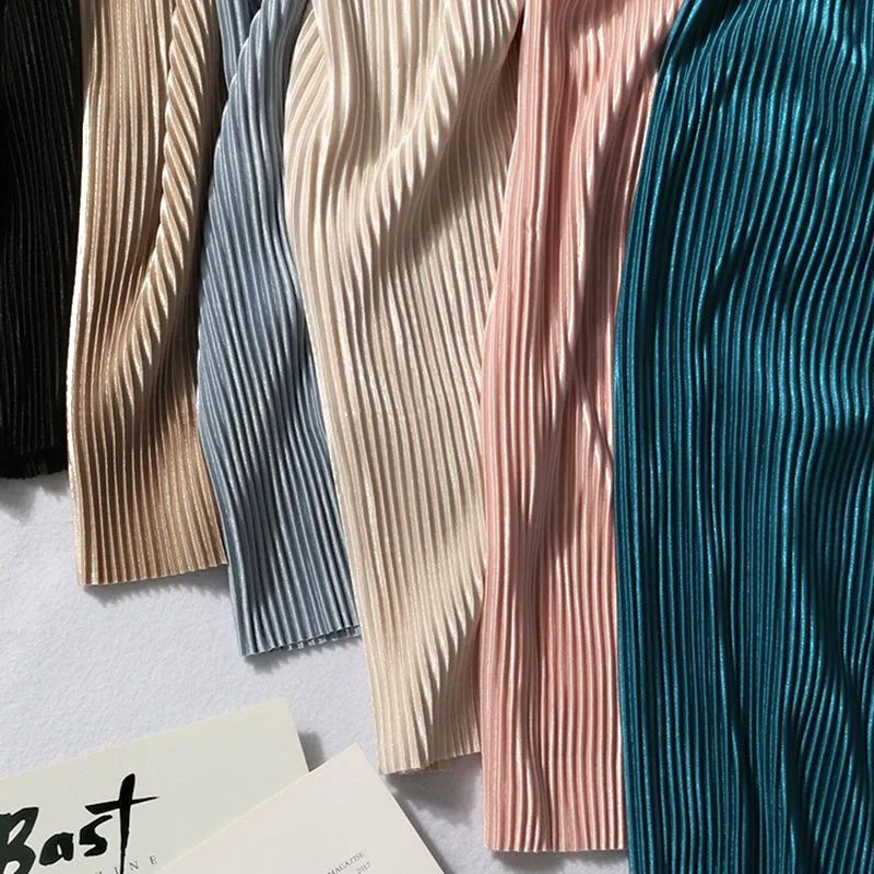 Summer Pleated Wide Leg Pants