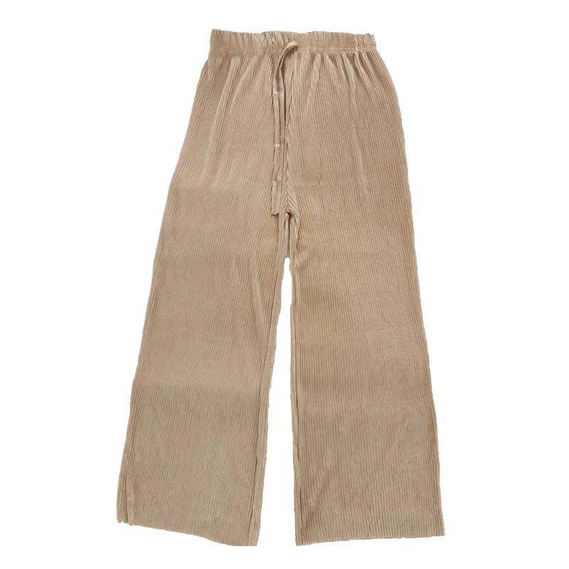 Summer Pleated Wide Leg Pants