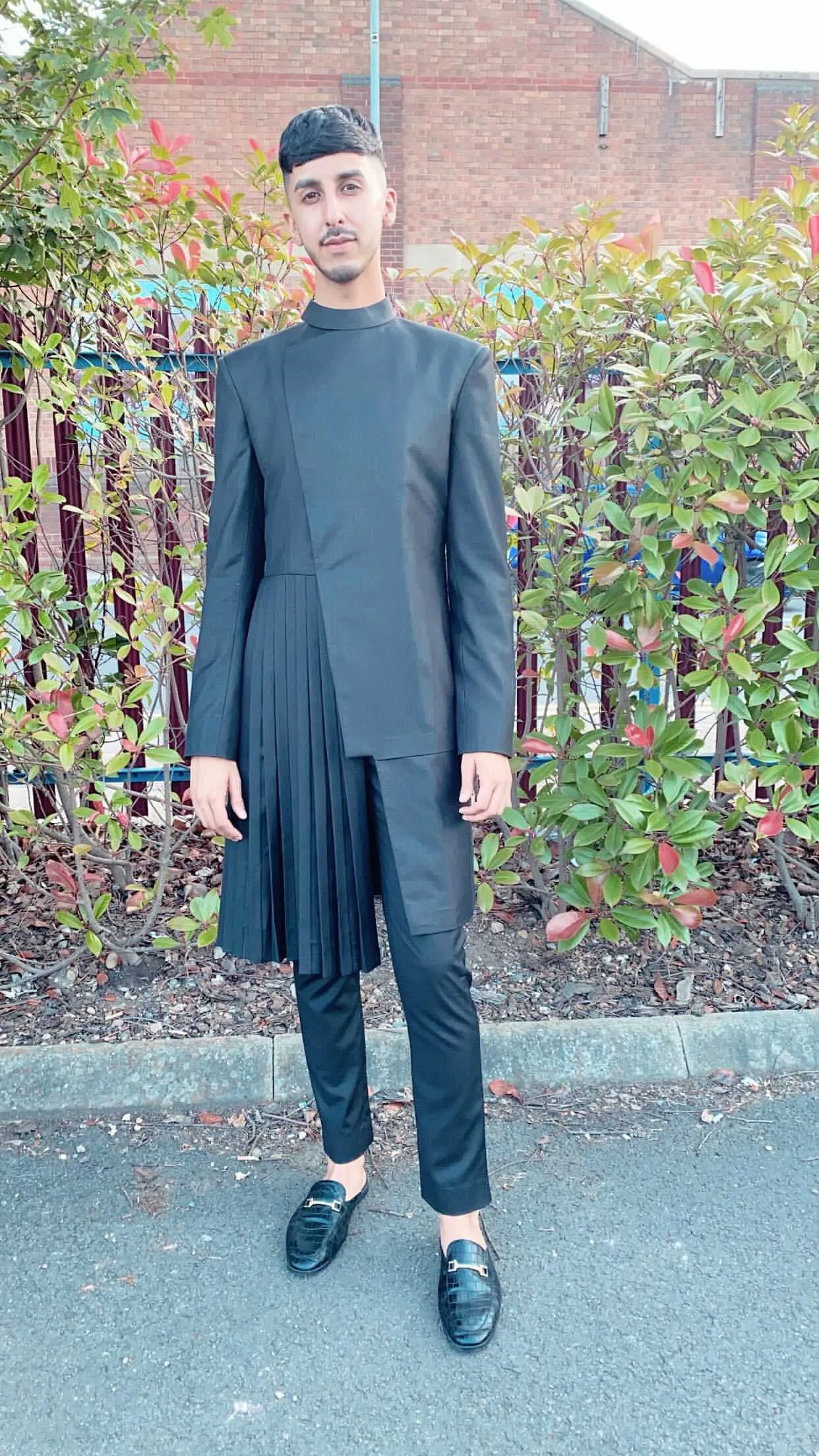 Tabz - Stygian - Black Indo-western Jacket Set