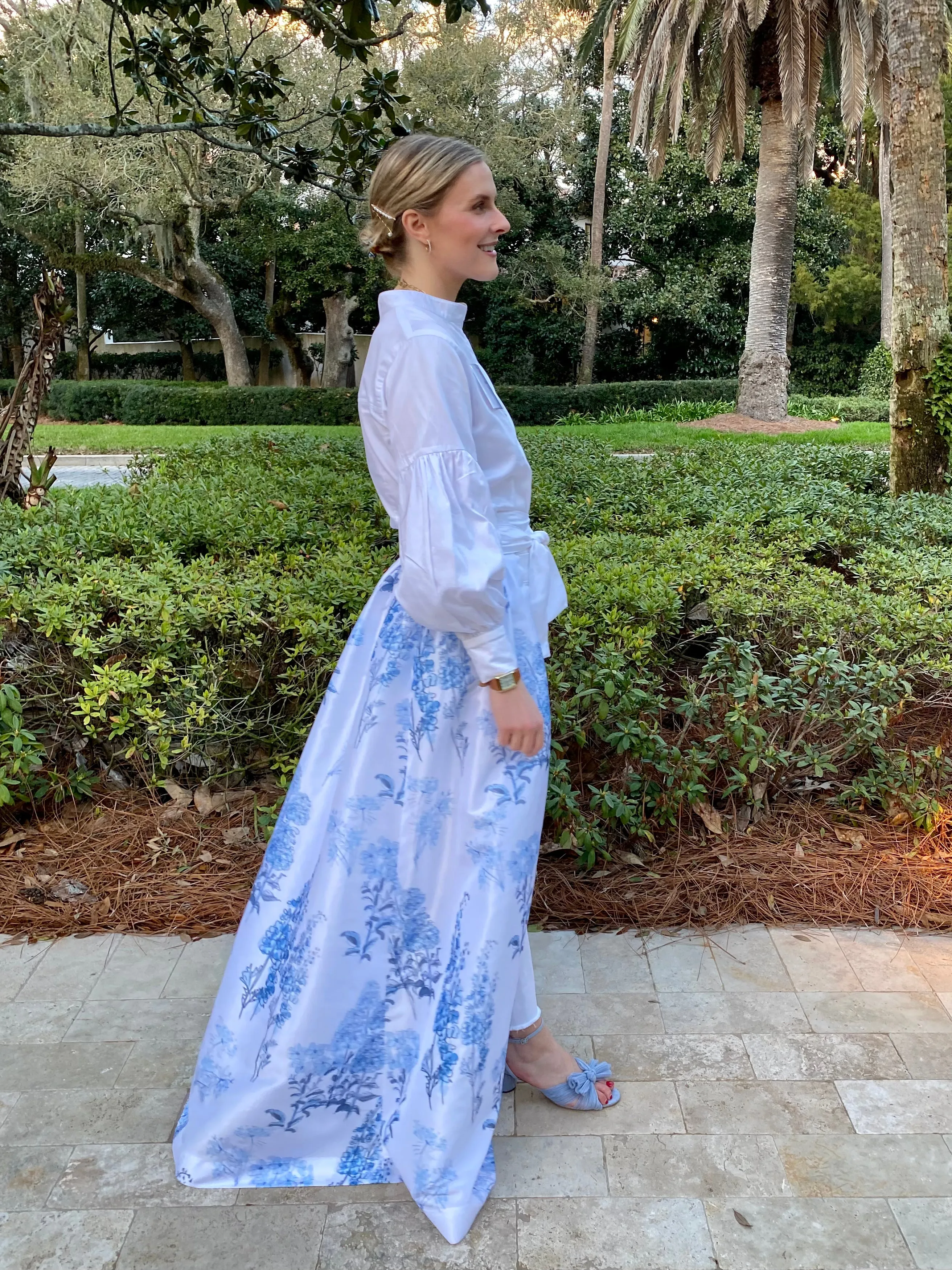 Taffeta Overskirt in English Garden
