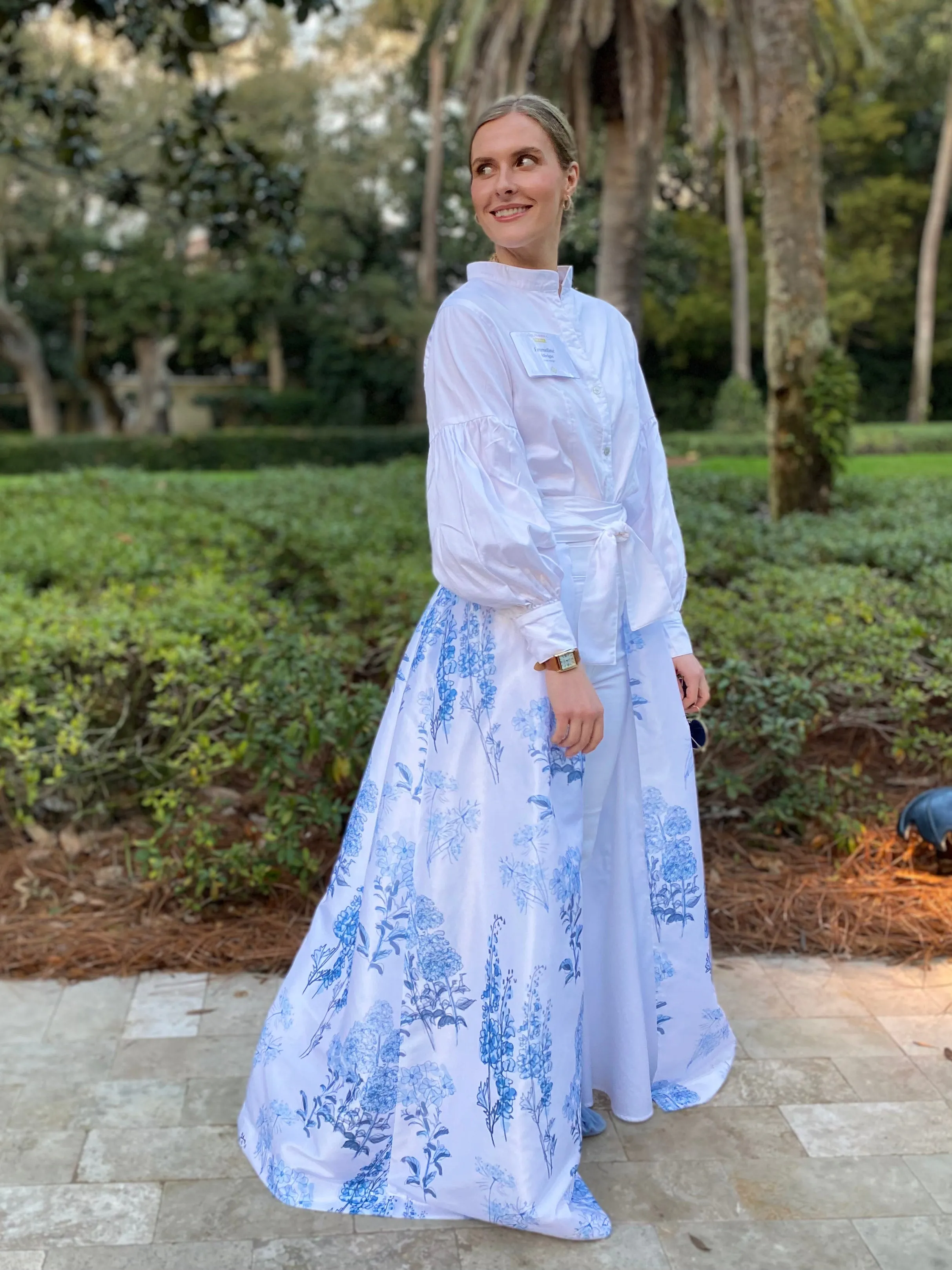 Taffeta Overskirt in English Garden