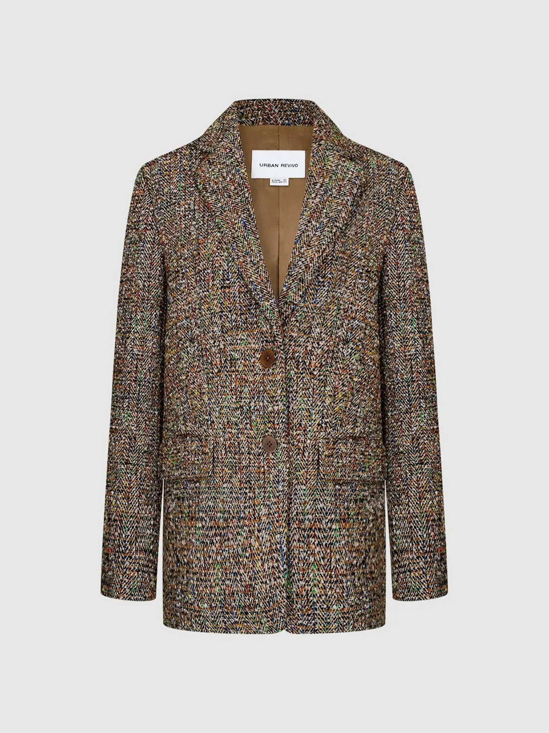 Tailored Collar Tweed Blazers