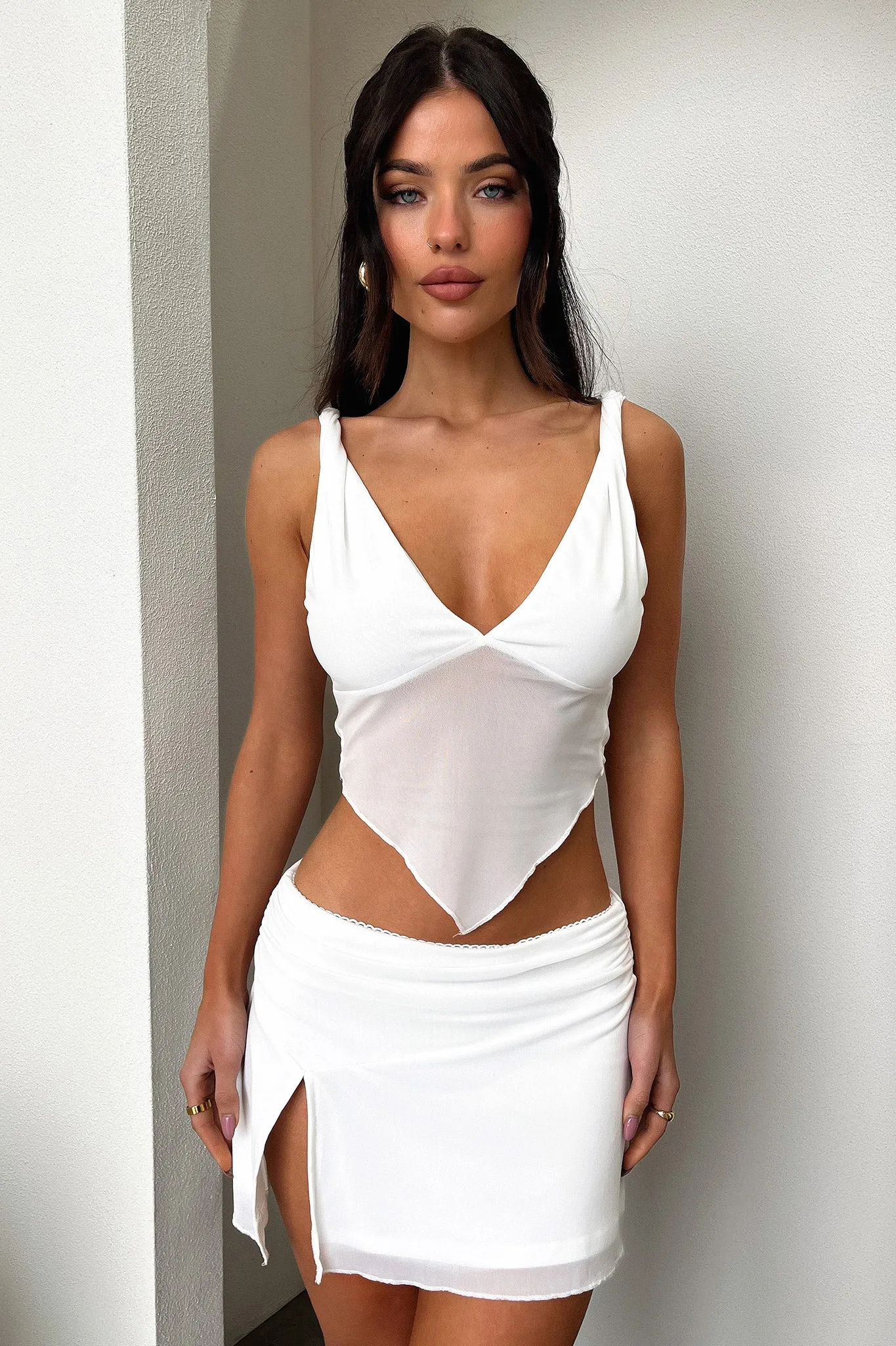 Tanaya Skirt - White