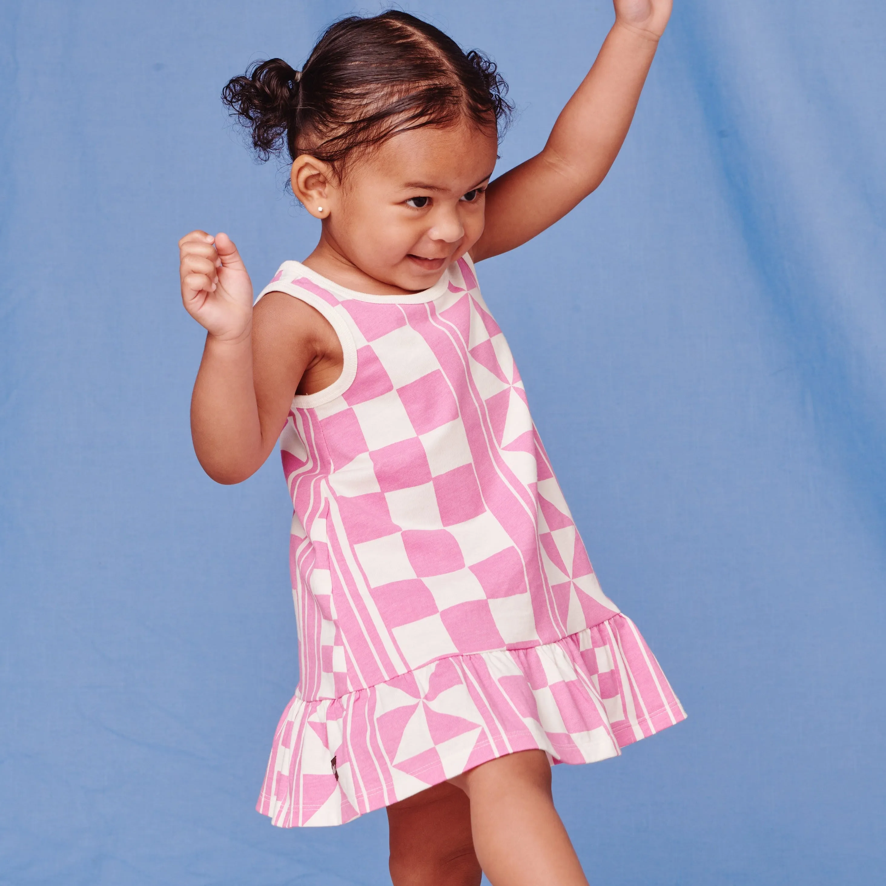 Tank Baby Dress, Mosaic Cobblestone in Perennia