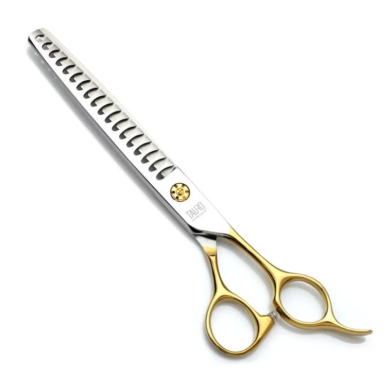 Tauro Pro Line Pro shear Chunker scissors Janita Plungė line, for the right-handed, 440c stainless steel, golden handles
