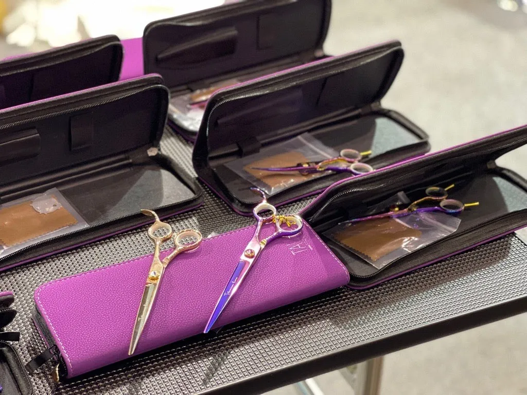 Tauro Pro Line Pro shear Chunker scissors Janita Plungė line, for the right-handed, 440c stainless steel, golden handles