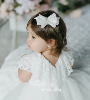 Teter Warm Baby Girls Baptism Off White Dress BS12