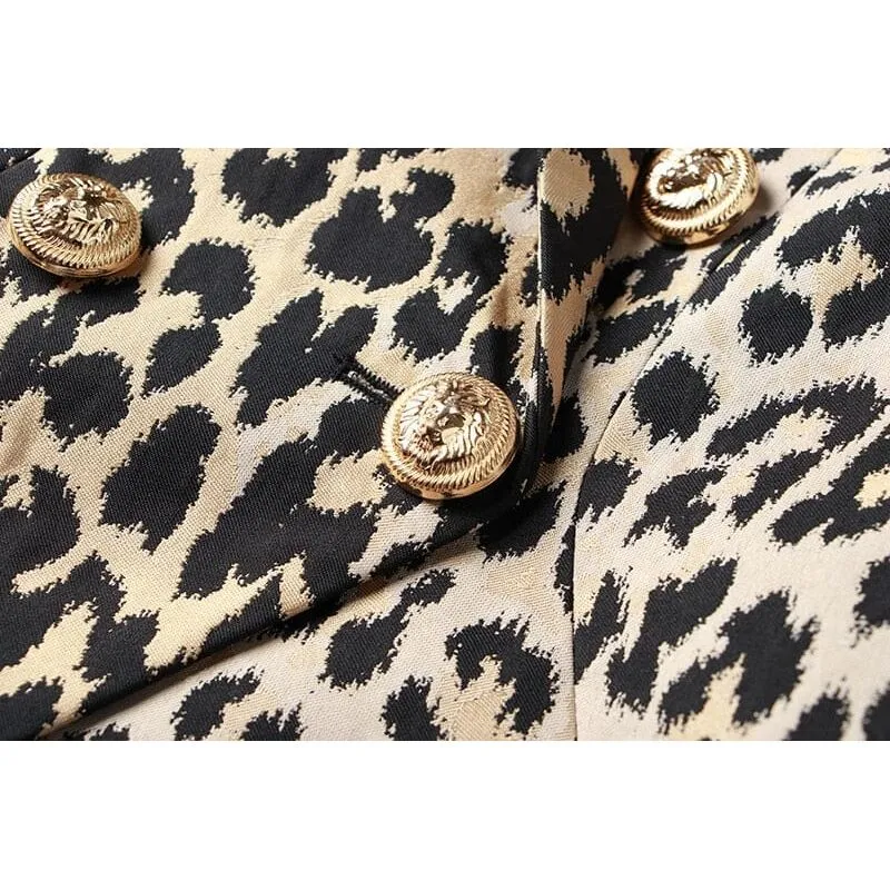 The Leopard Slim Fit Blazer