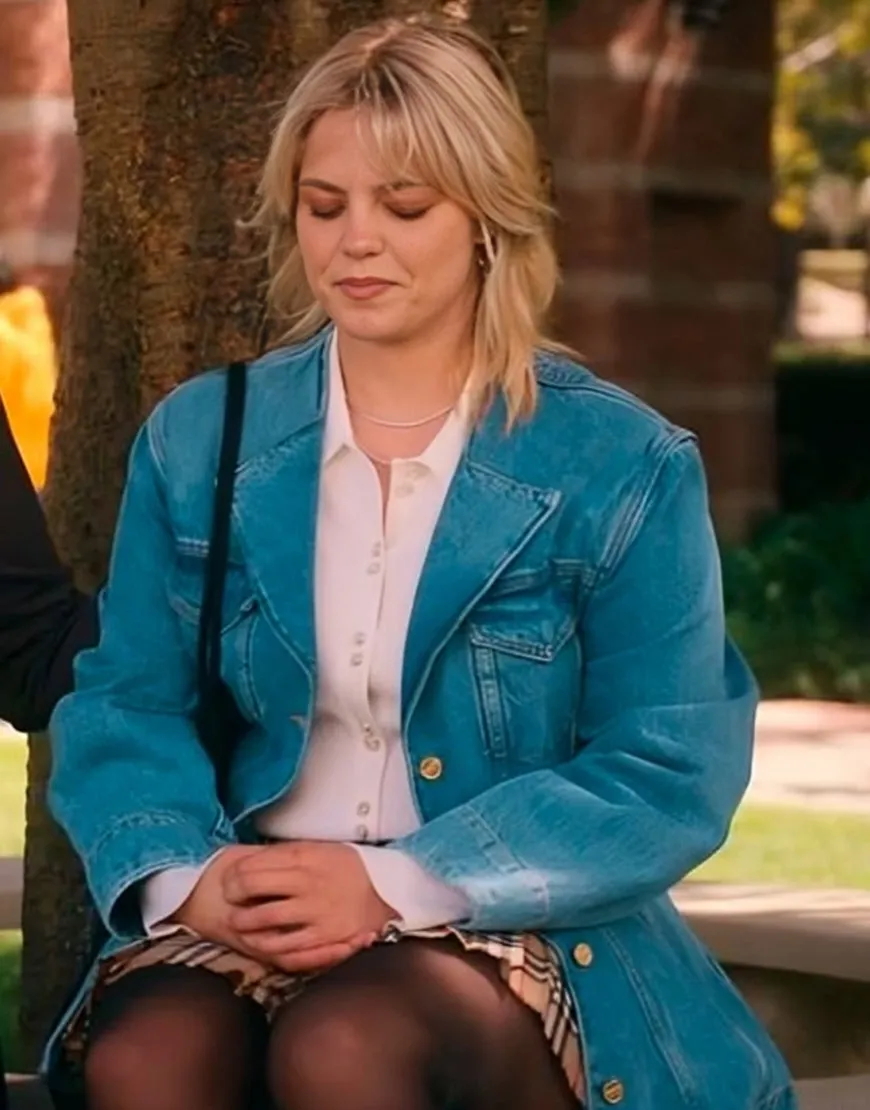 The Sex Lives of College Girls S03 Renee Rapp Denim Blazer