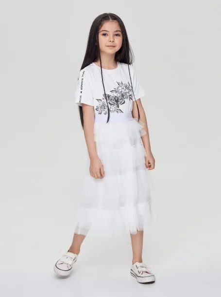 Tiered Pleated Skirt