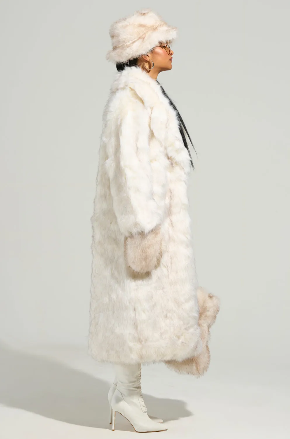 TOASTED MARSHMALLOW FUR COAT