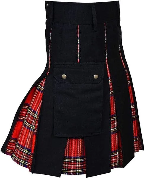 Utility Kilt Jeans Hybrid for Men - Featuring a Modern Twist on a Classic Scottish Design