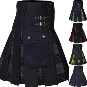 Utility Kilt Jeans Hybrid for Men - Featuring a Modern Twist on a Classic Scottish Design