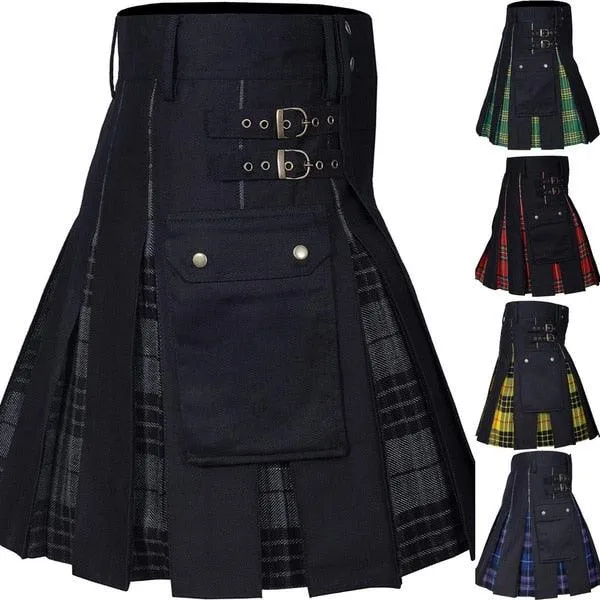Utility Kilt Jeans Hybrid for Men - Featuring a Modern Twist on a Classic Scottish Design