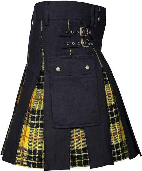 Utility Kilt Jeans Hybrid for Men - Featuring a Modern Twist on a Classic Scottish Design