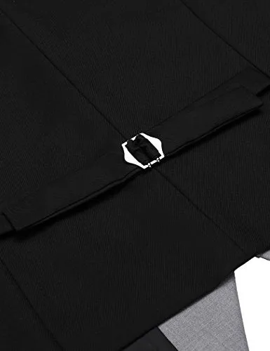 V-Neck Slim Fit Dress Vest for Men