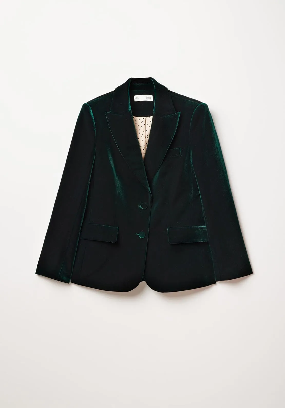 Velvet blazer - Green