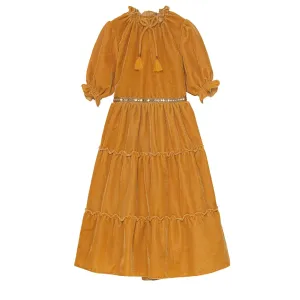 VELVETEEN - Carolina Honey Velvet Dress