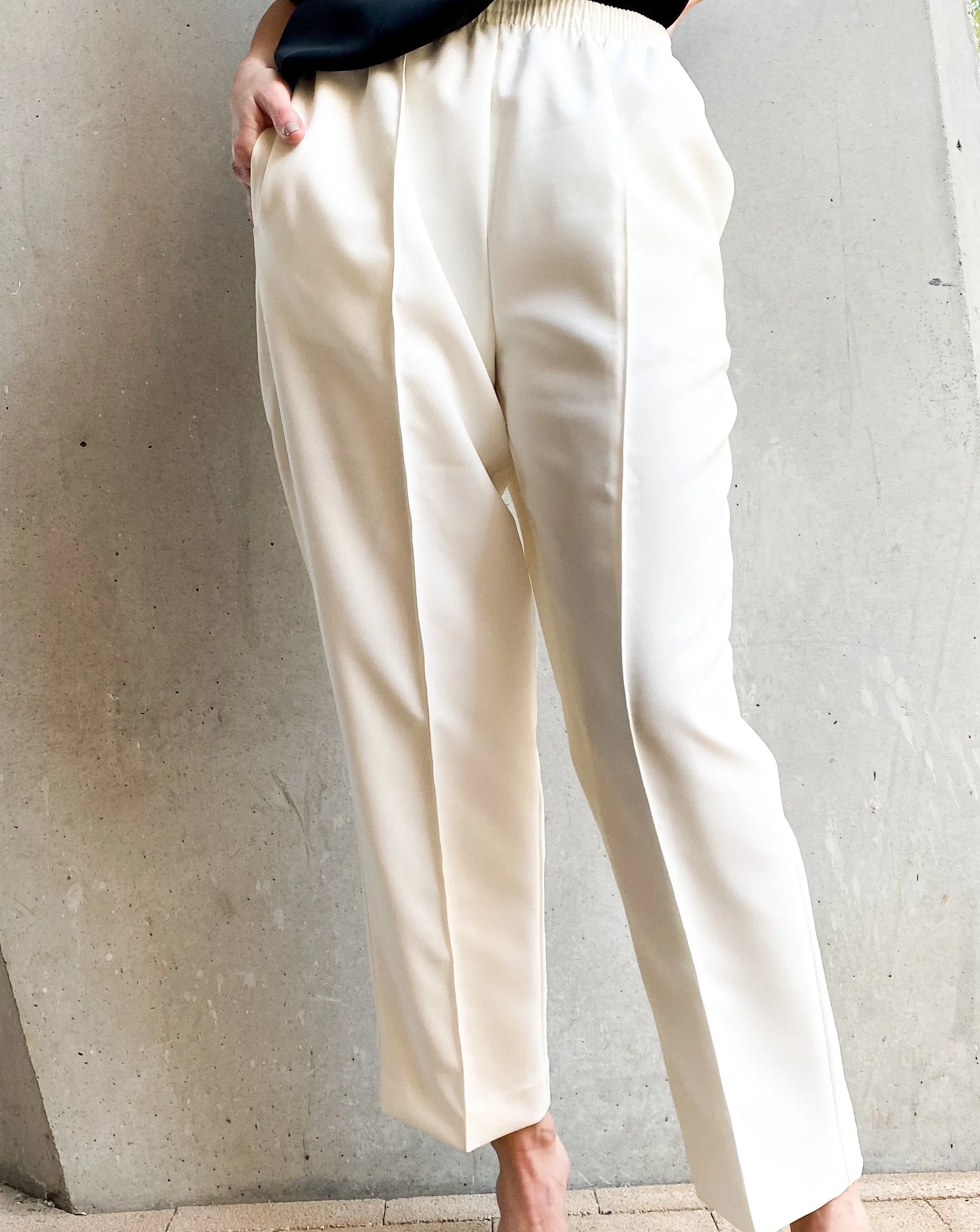 Vintage White Track Pant