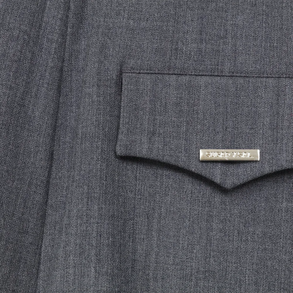 Waist-Pleated Suit Pants