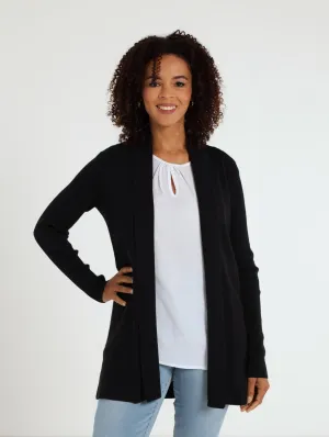 Waterfall Cardigan - Black