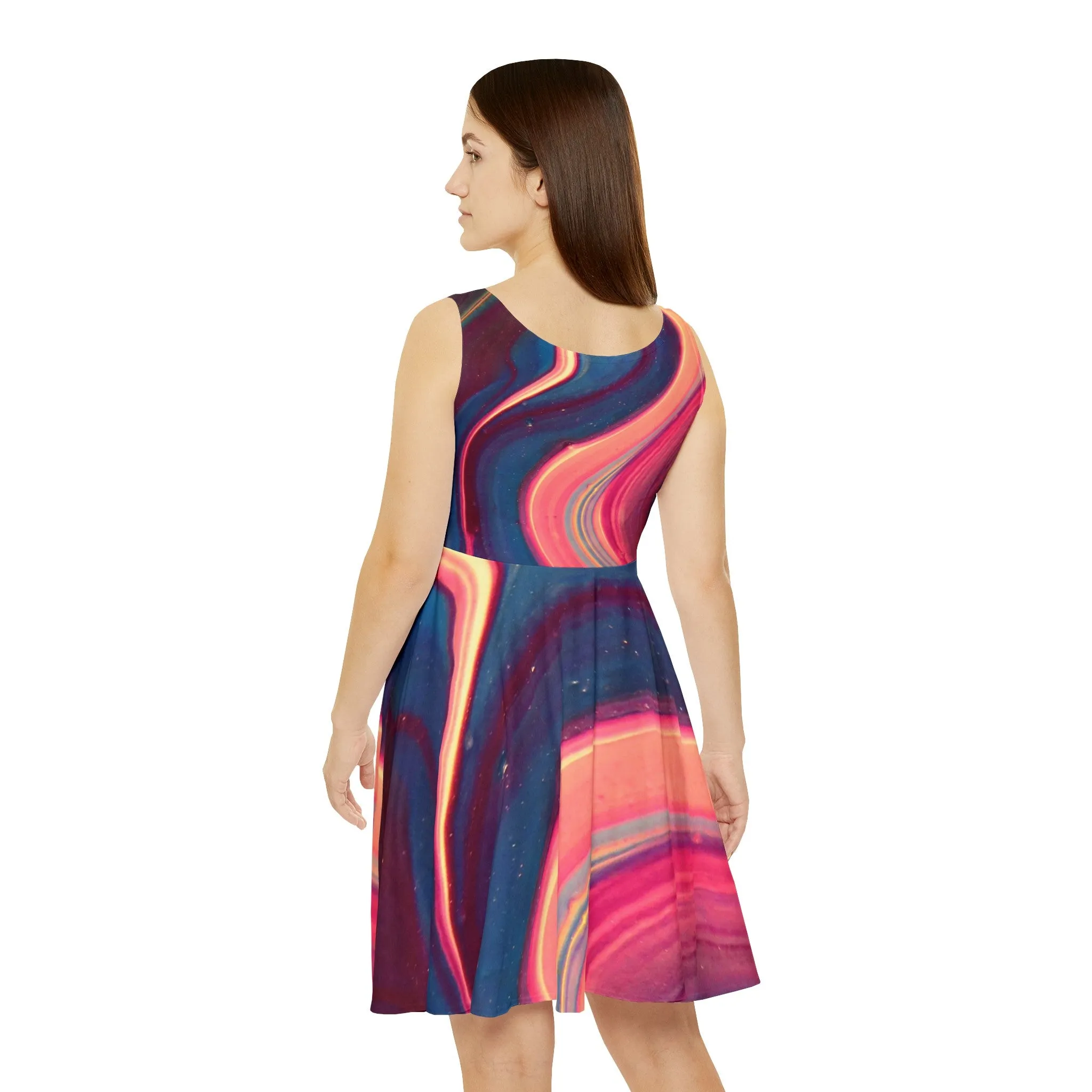 Wave Skater Dress