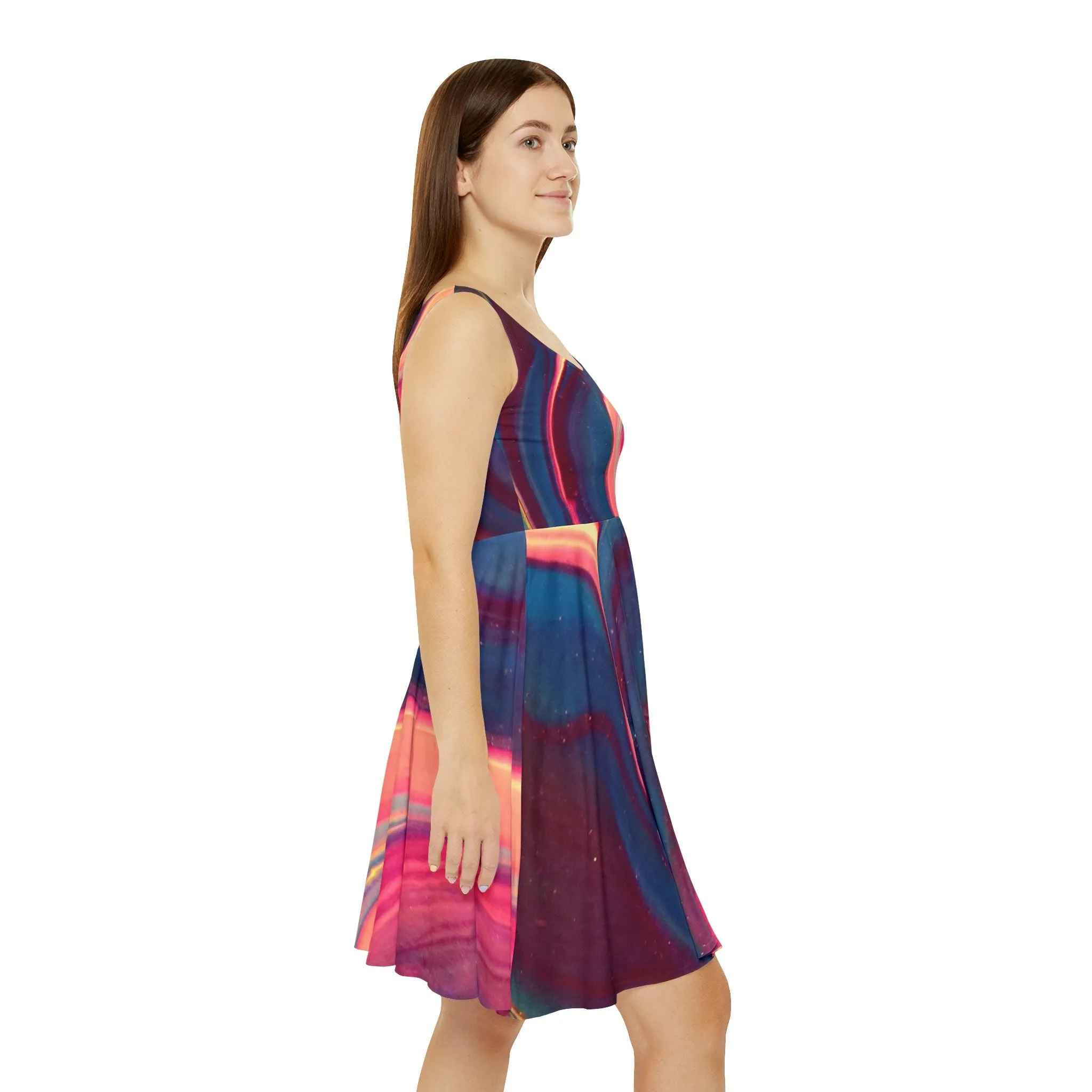 Wave Skater Dress
