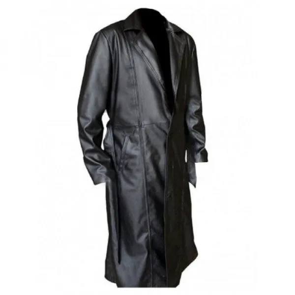 Wesley Snipes Blade Leather Coat Cosplay Costume for Adults