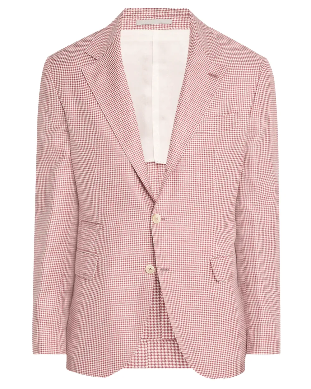 White and Red Houndstooth Sportcoat