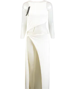 White Fox White 'is She Yours' Cut-out Maxi Dress UK L