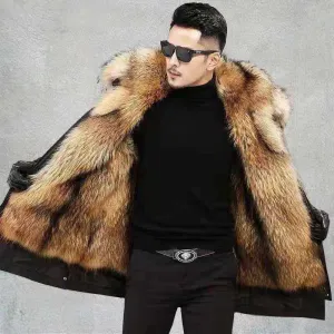 Winter warm coats Men's clothing Down Long Waterproof Coat