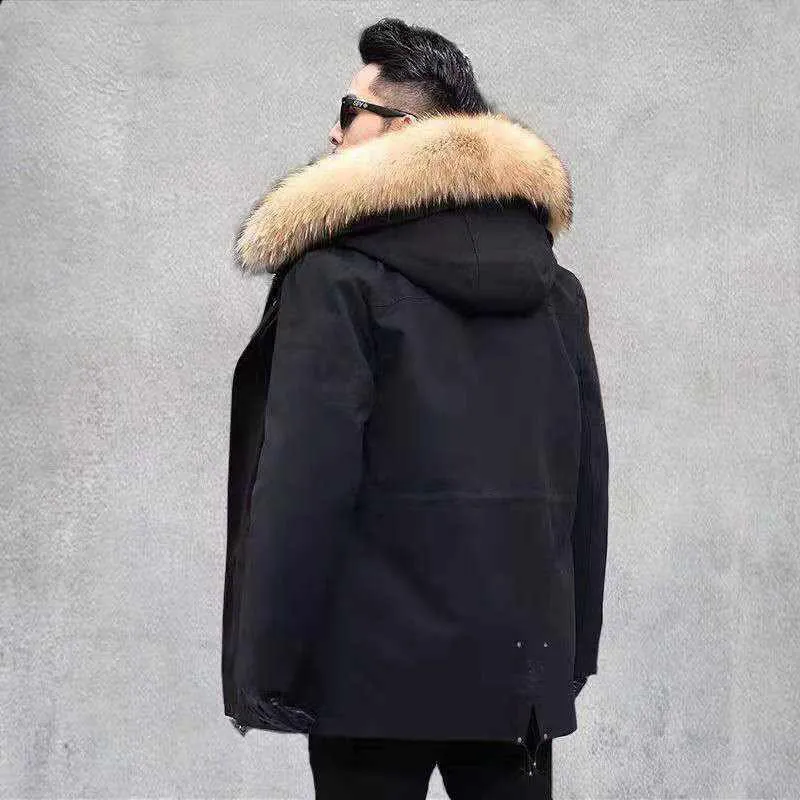 Winter warm coats Men's clothing Down Long Waterproof Coat