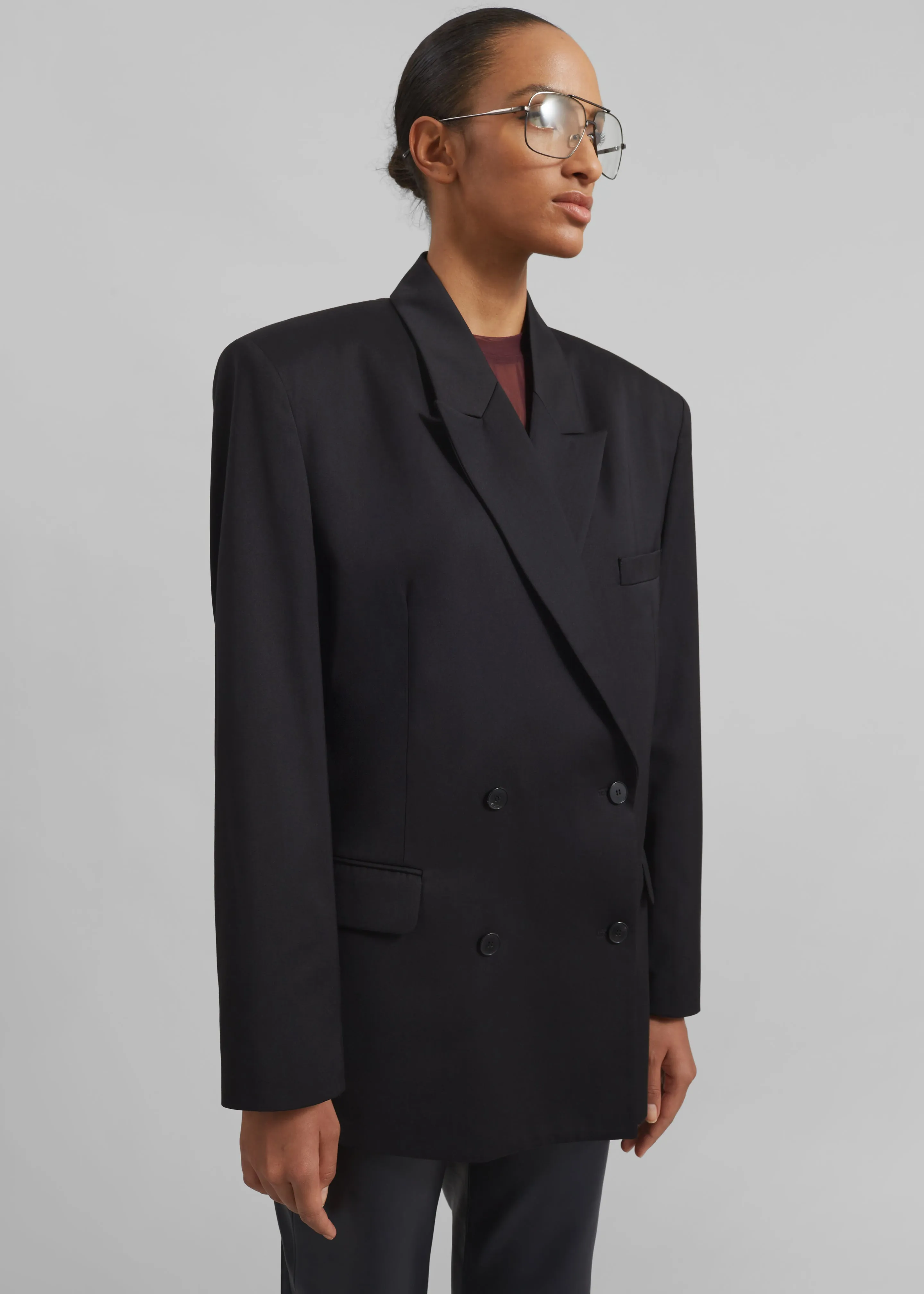 Wiveton Double Breasted Blazer - Black