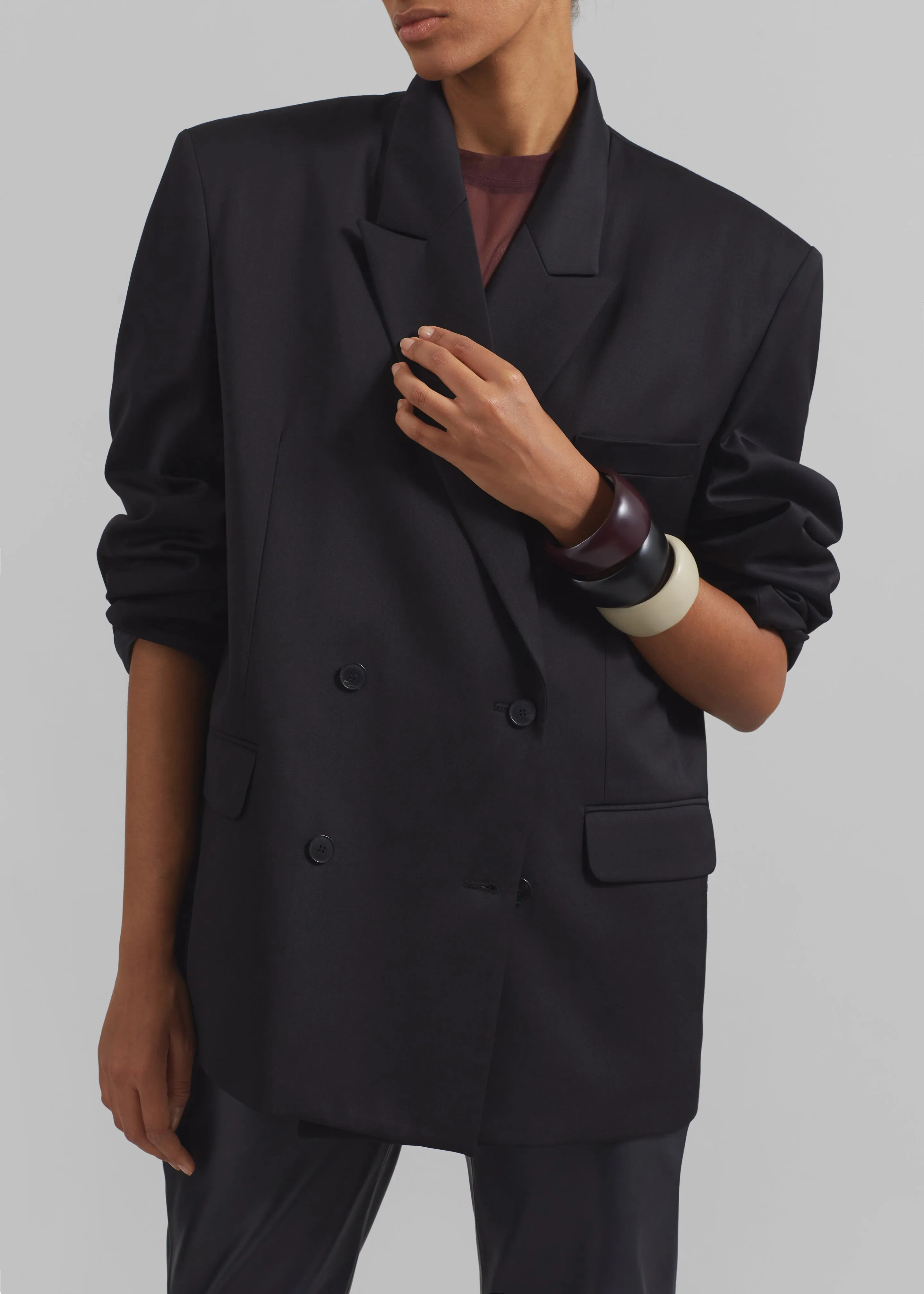 Wiveton Double Breasted Blazer - Black