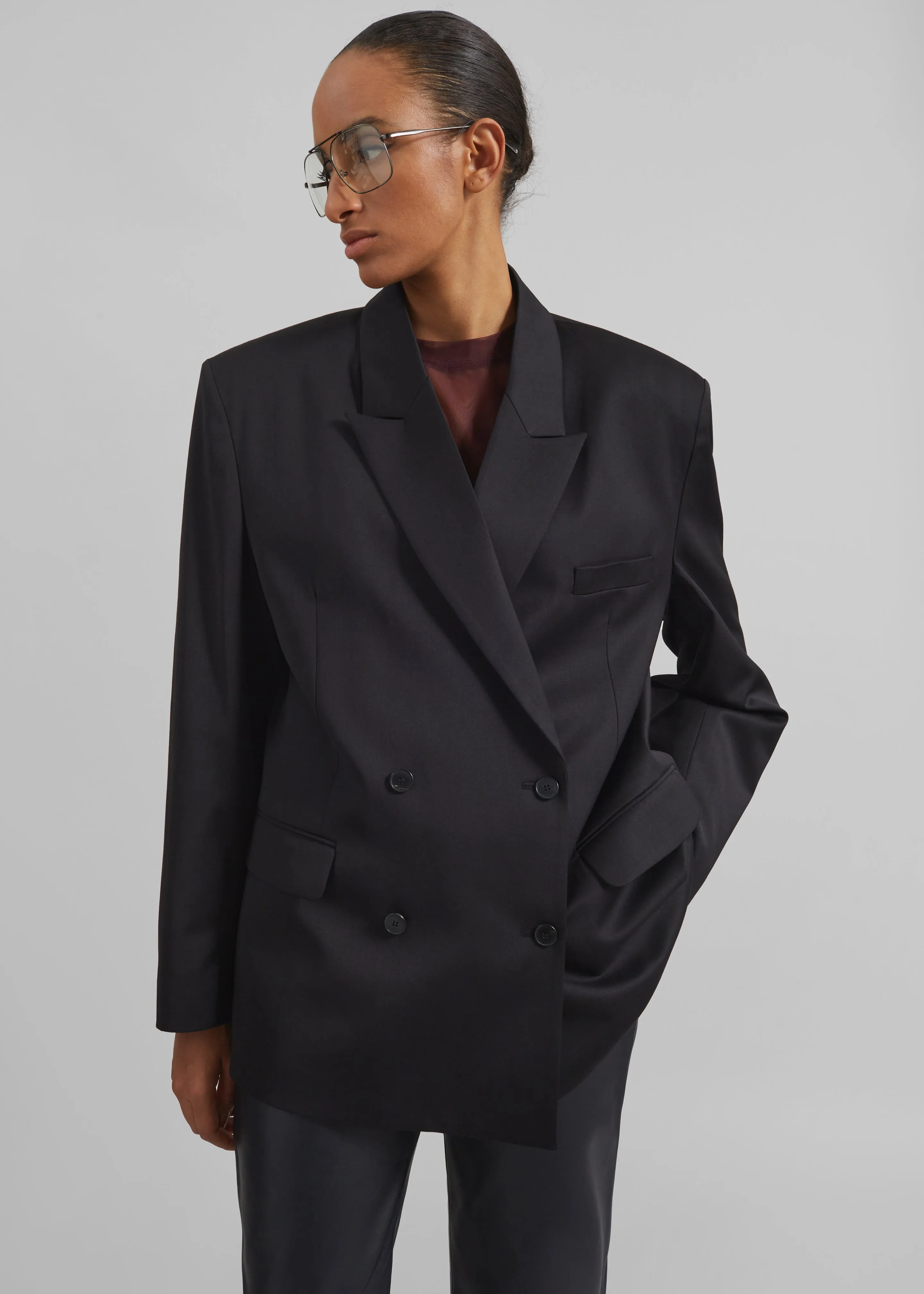 Wiveton Double Breasted Blazer - Black