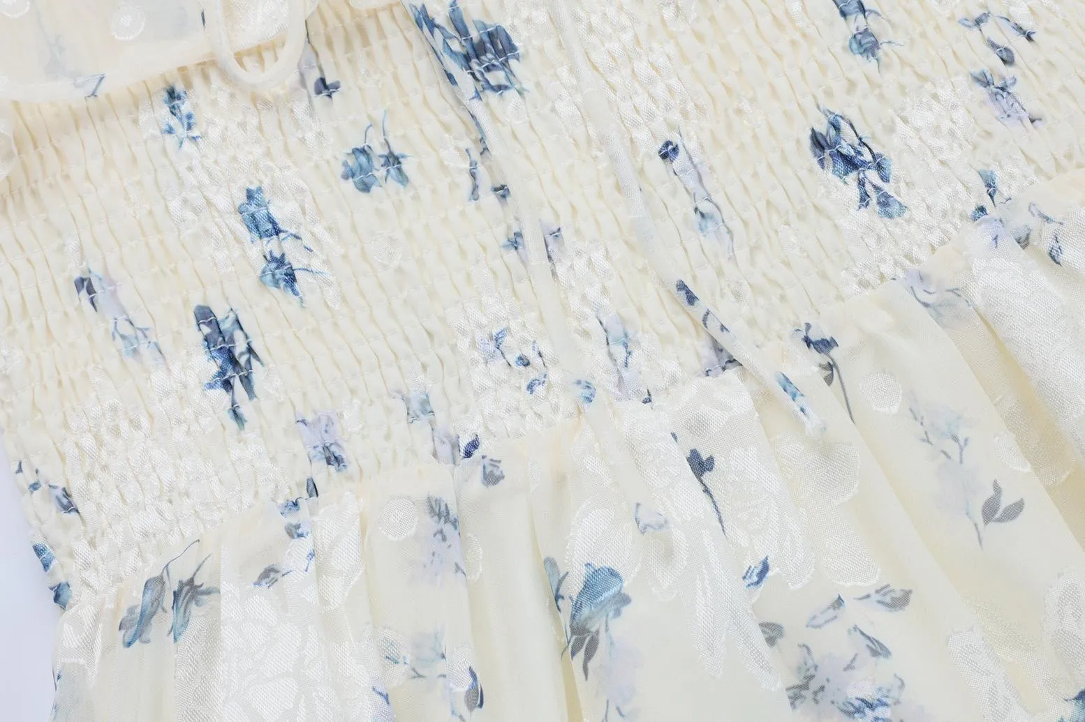 Women's Elastic-Waisted Floral Tea Tea Dress for Summer Fun