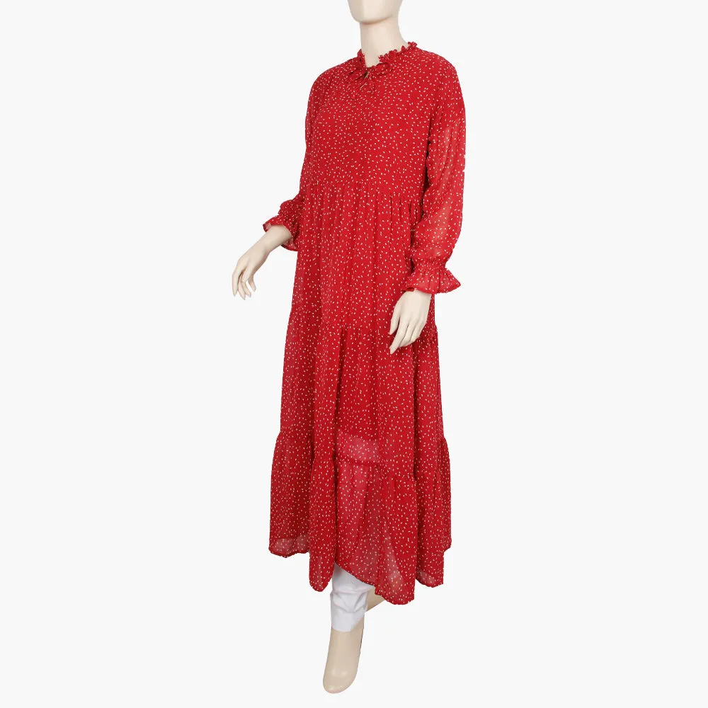 Women's Long Maxi - Red