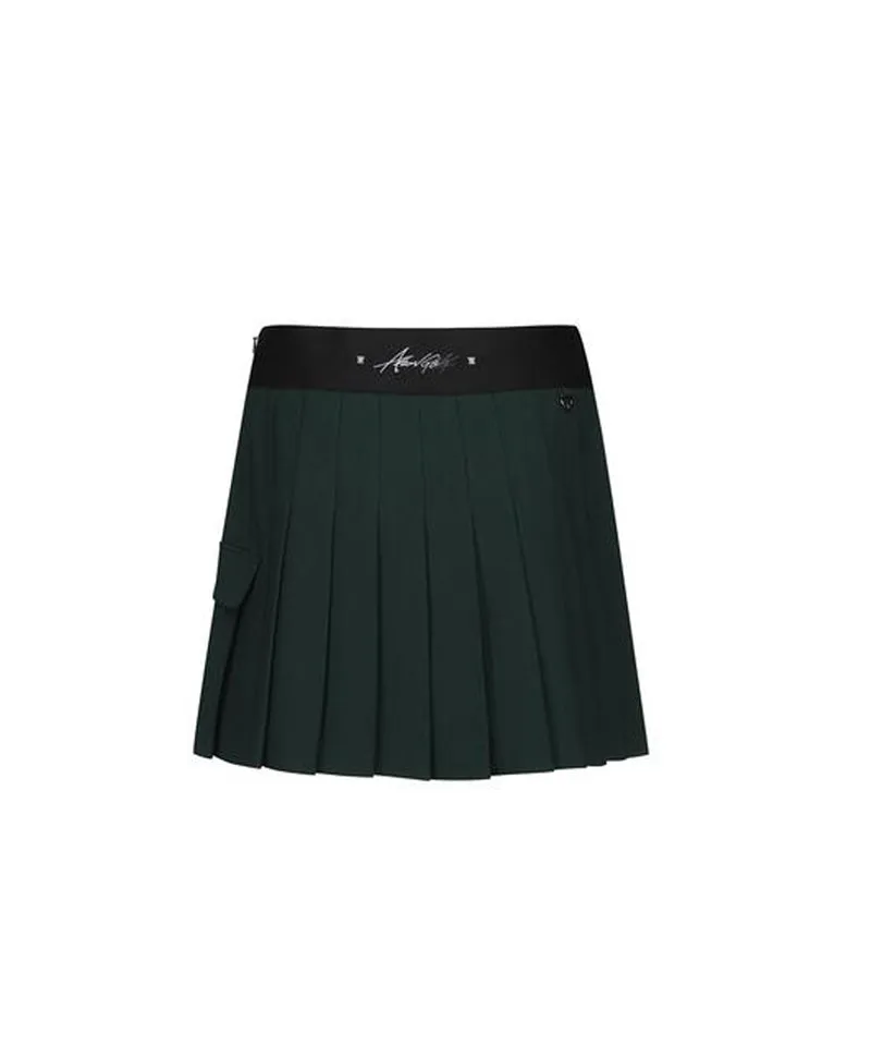Women's Pleats Half Pants - Green