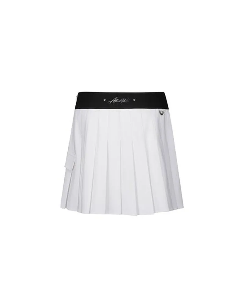 Women's Pleats Half Pants - White