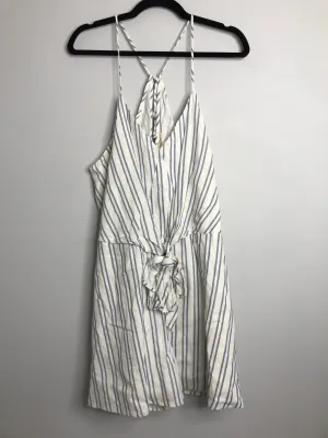 Womens Size Lg Misses White Hummingbird Romper