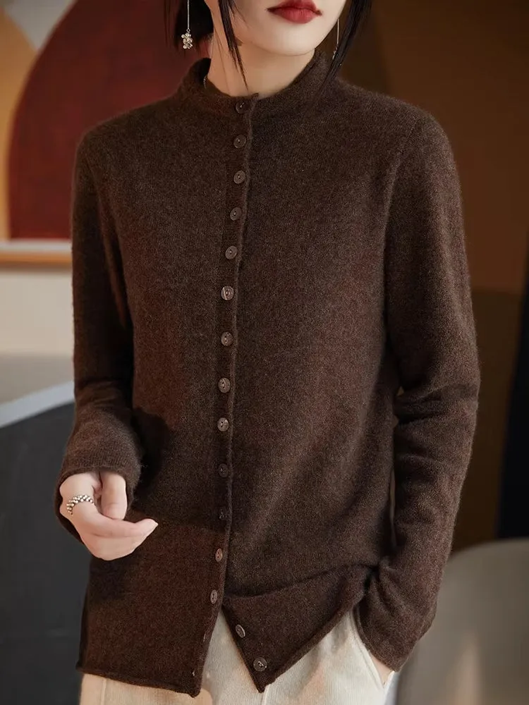 Wool Jacket Knitted Top Sweater