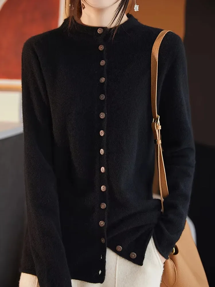 Wool Jacket Knitted Top Sweater